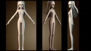 3D модель Мисс Аска Лэнгли Сорью (STL)