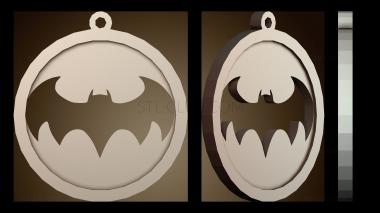 3D модель Брелок подвеска Бэтмен (STL)