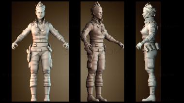 3D модель Женщины коммандос (STL)