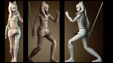 3D модель Мисс Асока Тано (STL)