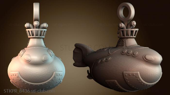 Статуэтки упрощенные Подвеска в форме подводной лодки