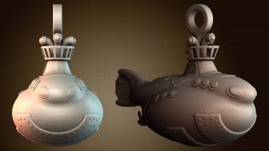 3D модель Подвеска в форме подводной лодки (STL)