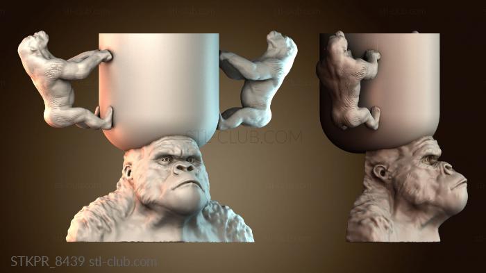 Статуэтки упрощенные Чашка гориллы