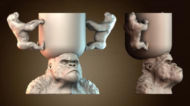3D модель Чашка гориллы (STL)