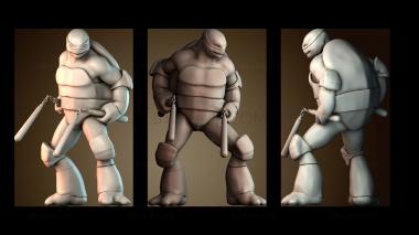 3D модель Объединено Микеланджело (STL)