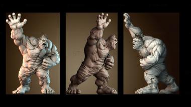 3D модель Халк нобаза супергерой (STL)