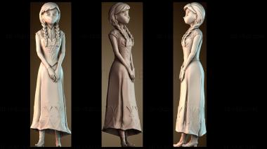 3D модель Мисс Анна Анна Эльза Олаф Кристофф Свен (STL)