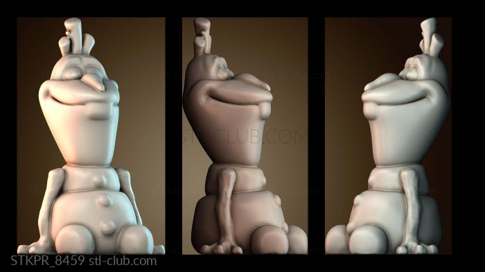 Статуэтки упрощенные Олаф Анна Эльза Олаф Кристофф Свен