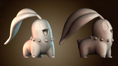 3D модель Чикорита Покемон (STL)