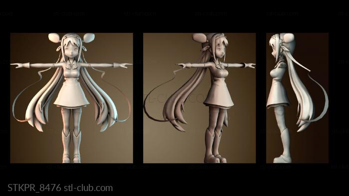 Статуэтки упрощенные Мисс Аниме персонаж