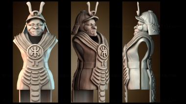 3D модель Доспех самурая для шарнирной фигуры (STL)