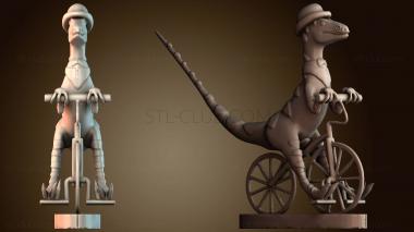 3D модель Хищник джентльмен на велосипеде (STL)