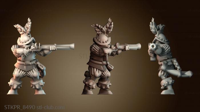 Статуэтки упрощенные Конкистадор мушкетер