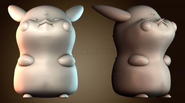 3D модель Объединенный пикачу покемон (STL)