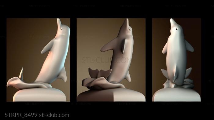 Статуэтки упрощенные Подставка для телефона «Дельфин»