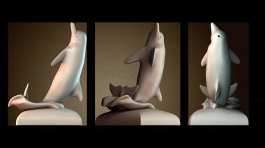 3D модель Подставка для телефона «Дельфин» (STL)