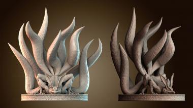 3D модель Ninetails и base stronger tails kijai (STL)