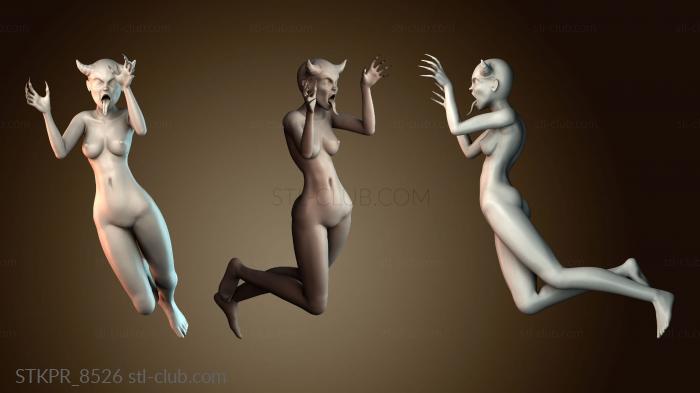 Статуэтки упрощенные Женщина монстр дьявол