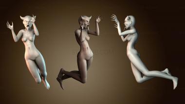 3D модель Женщина монстр дьявол (STL)