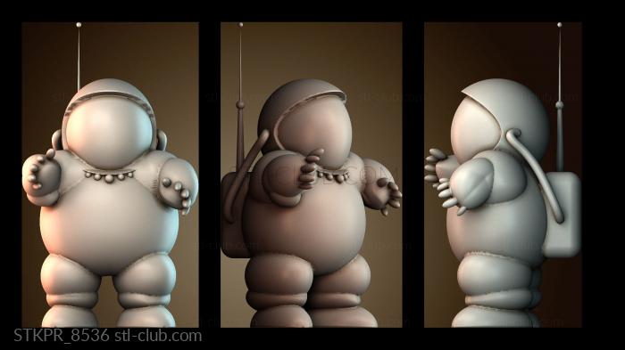 Статуэтки упрощенные Толстый астронавт