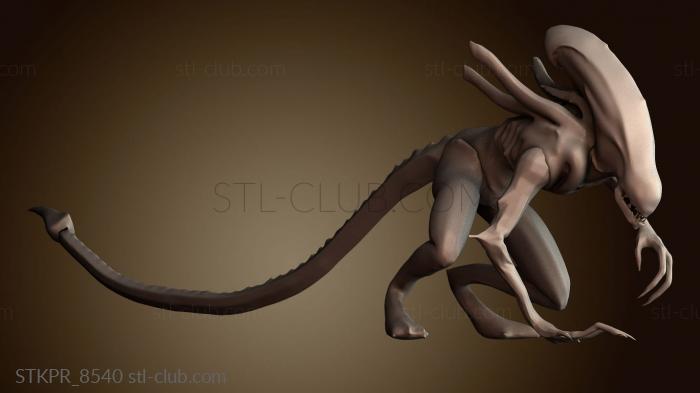 Статуэтки упрощенные Атакующий ксеноморф пришелец