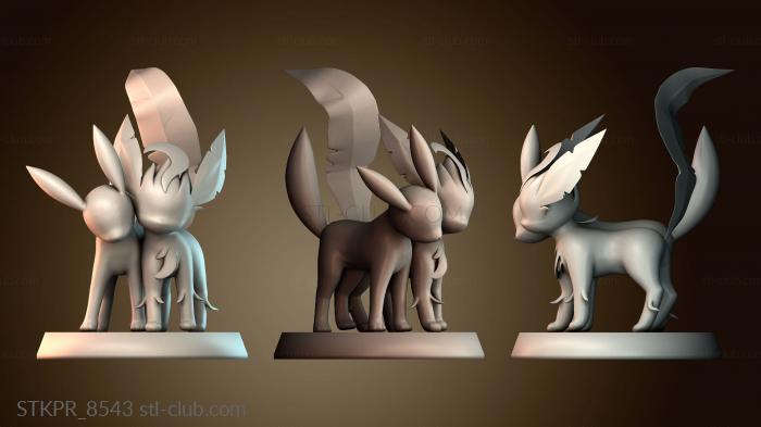 Статуэтки упрощенные Лифеон + Умбреон покемон