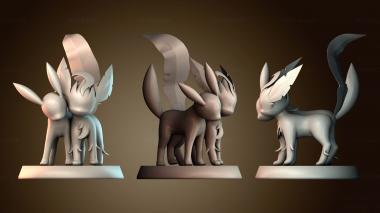 3D модель Лифеон + Умбреон покемон (STL)