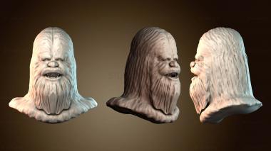 3D модель Голова Чубакки (STL)