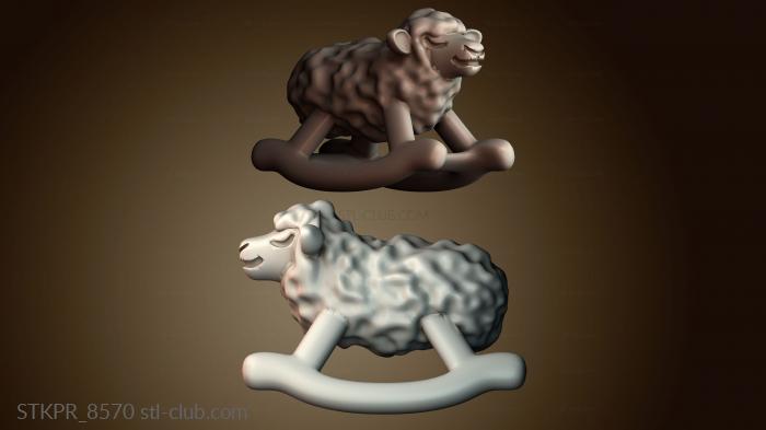 Статуэтки упрощенные Качающаяся овечка