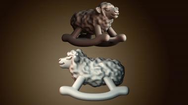 3D модель Качающаяся овечка (STL)