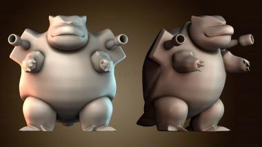 3D модель Бластойз покемон (STL)