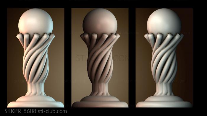 Статуэтки упрощенные Пешка шахматы