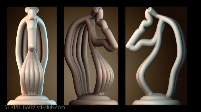 Статуэтки упрощенные Сетка рыцаря шахматы