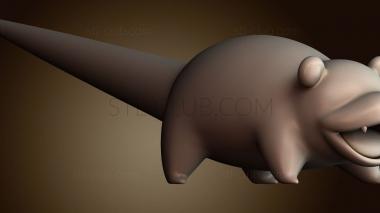 3D модель Slowpoke покемон (STL)