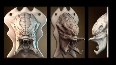 3D модель Pred trophy face (STL)