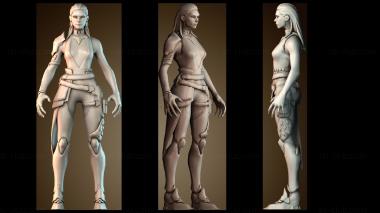 3D модель Мисс Рейна без текстур (STL)