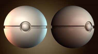 3D модель Покемон мяч (STL)