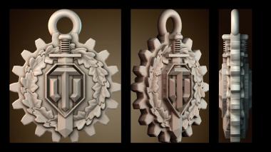 3D модель Кулон WotKey (STL)