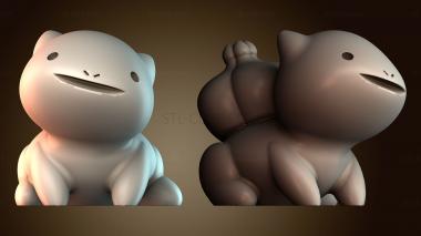 3D модель Бульбазавр Псевдо покемон (STL)