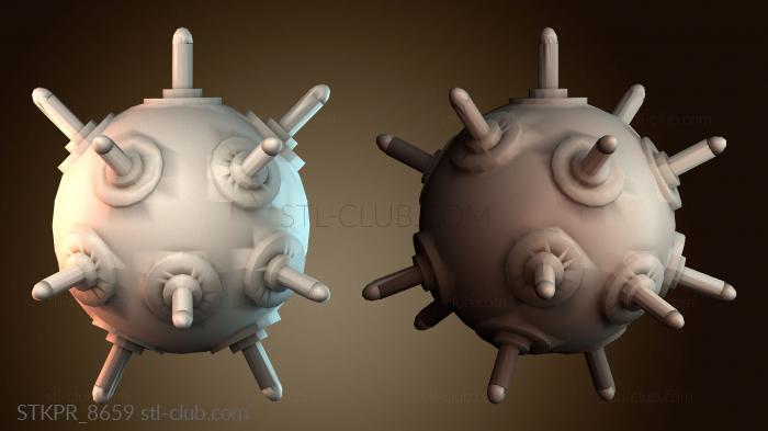 Статуэтки упрощенные Морская мина бомба