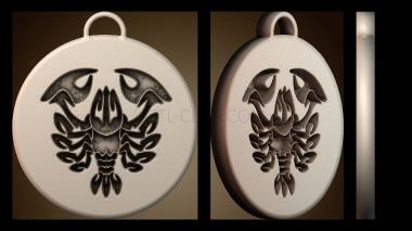 3D модель кулон от рака (STL)