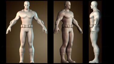 3D модель Капитан Америка супергерой (STL)