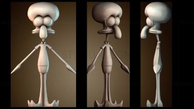 3D модель Сквидвард (STL)