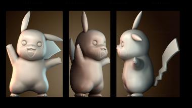 3D модель Пикачу покемон (STL)