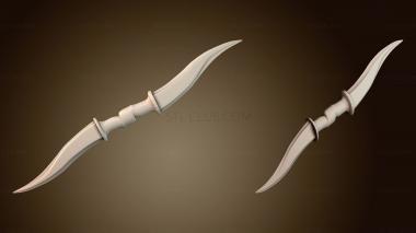 3D модель Меч с двумя клинками (STL)