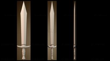 3D модель Обычный меч (STL)