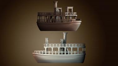 3D модель Истинно лодка корабль (STL)