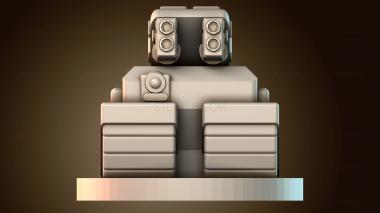 3D модель Башенный мех танк (STL)