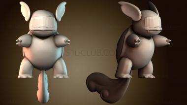 3D модель Вартортл покемон (STL)