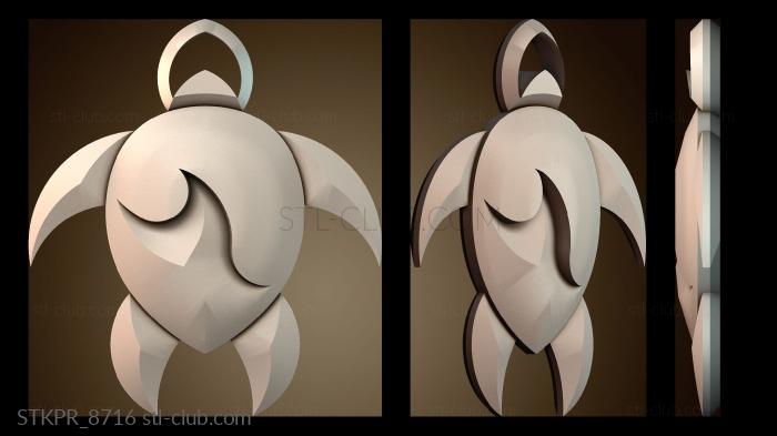 Статуэтки упрощенные Волнистая морская черепаха